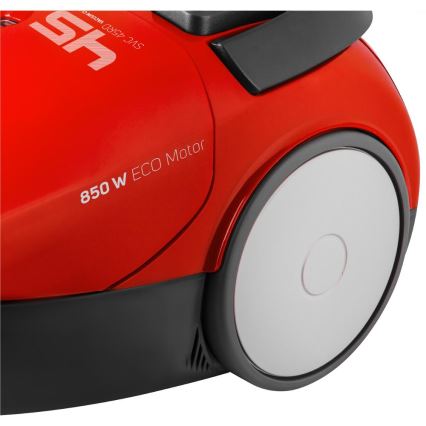 Sencor - Pölypussillinen imuri 1,5 l 850W/230V punainen/musta