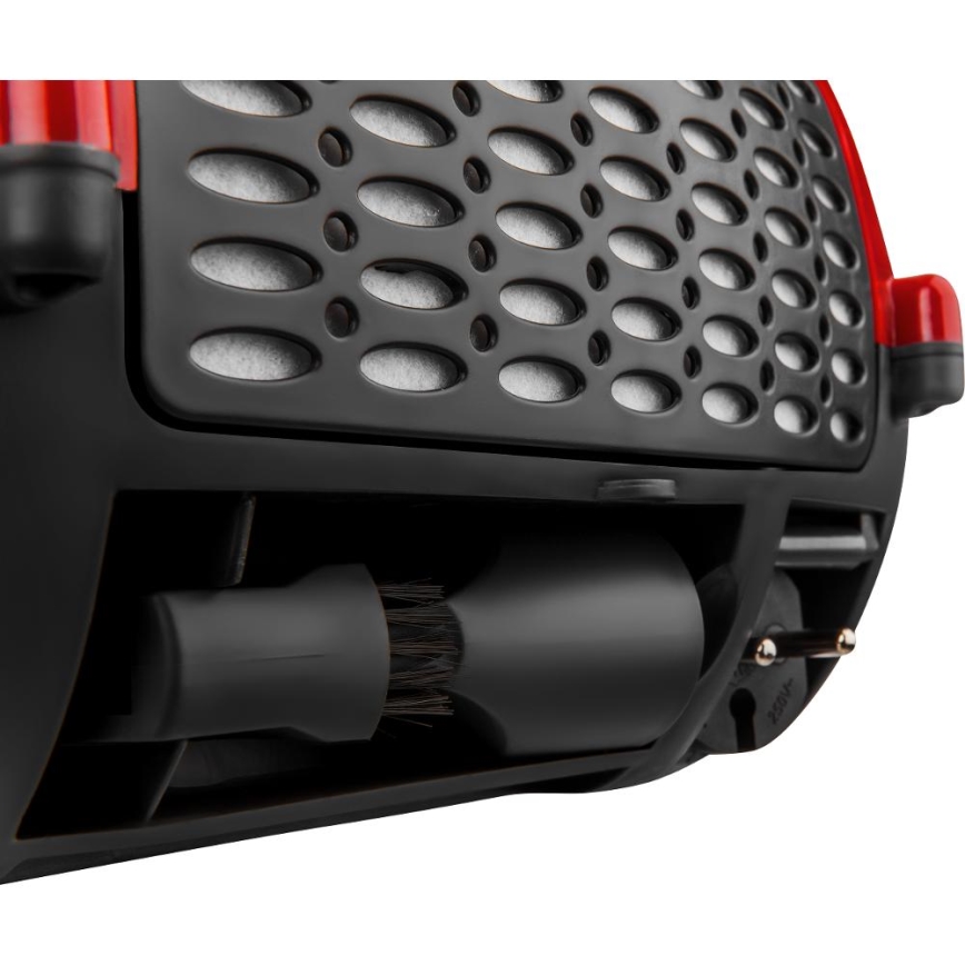 Sencor - Pölypussillinen imuri 1,5 l 850W/230V punainen/musta