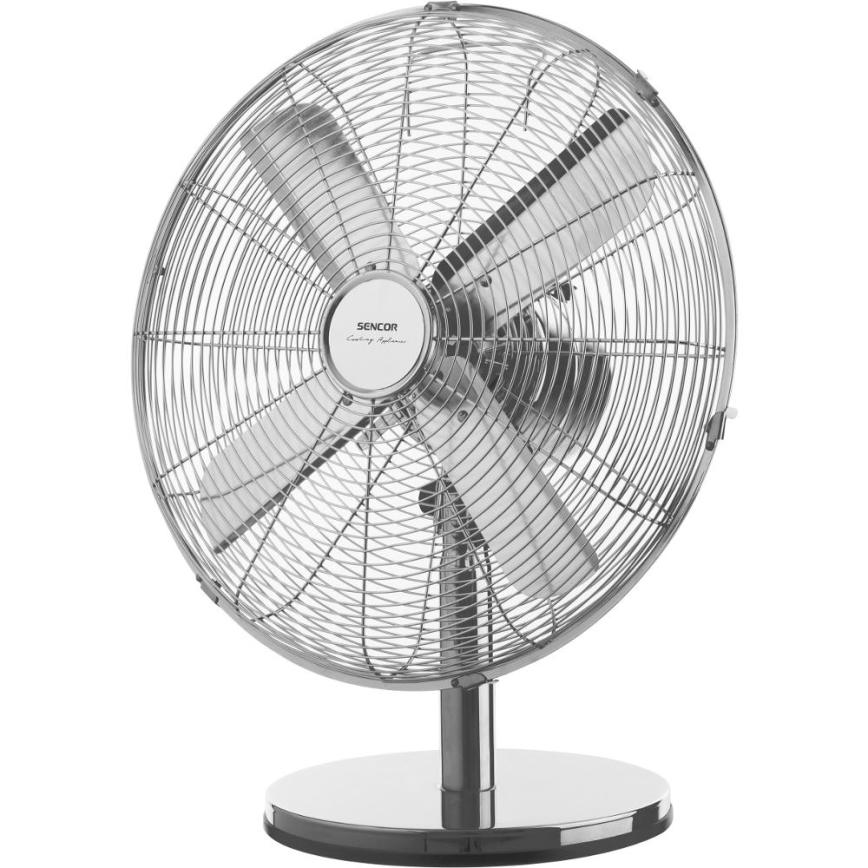 Sencor - Pöytätuuletin 50W/230V kiiltävä kromipinta