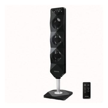 Sencor - Pöytätuuletin UltraThin 90W/230V musta + kaukosäädin