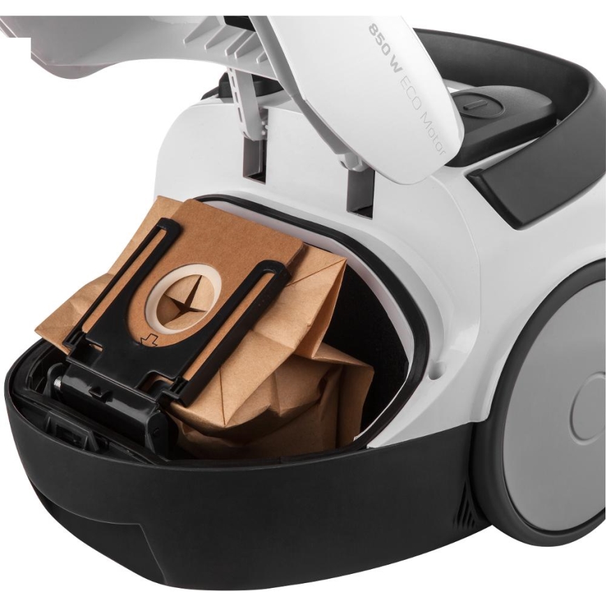 Sencor - Pussi-imuri 1,5 l 850W/230V valkoinen