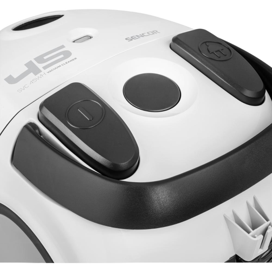 Sencor - Pussi-imuri 1,5 l 850W/230V valkoinen