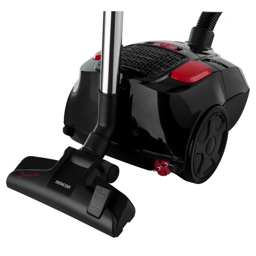 Sencor - Pussi-imuri 3 l 700W/230V musta/punainen