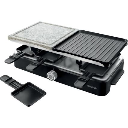 Sencor - Raclette grill lisävarusteiden kanssa 1400W/230V