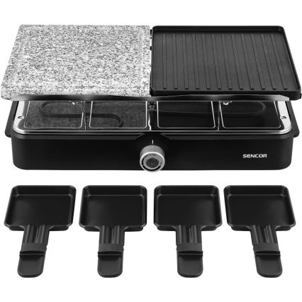 Sencor - Raclette grill lisävarusteiden kanssa 1400W/230V