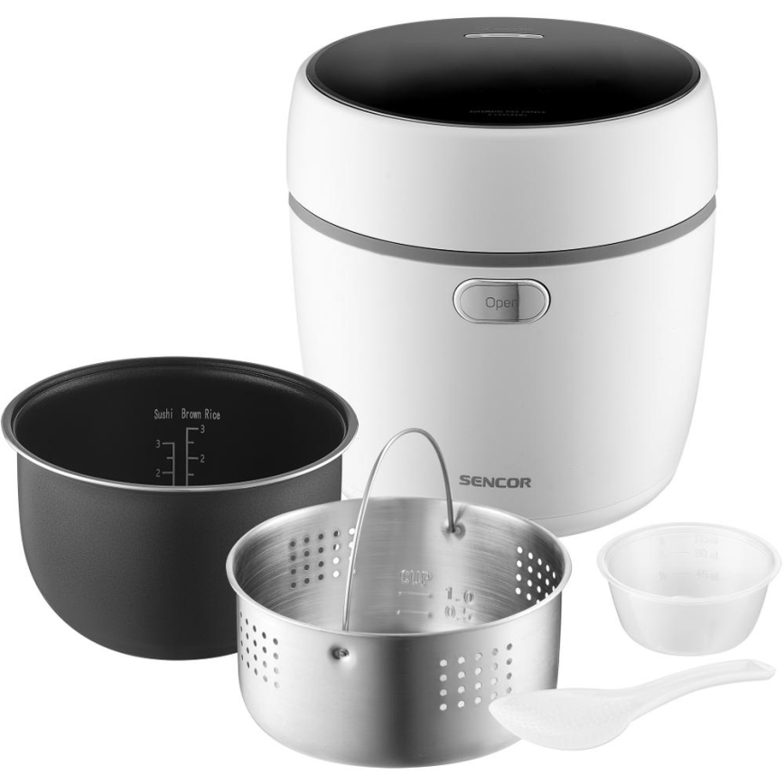 Sencor - Riisinkeitin 350W/230V 0,6 l valkoinen