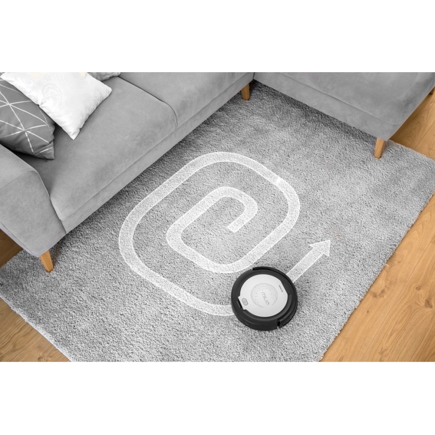 Sencor - Robottipölynimuri mopilla 2in1 15W/14,4V 1500 mAh musta