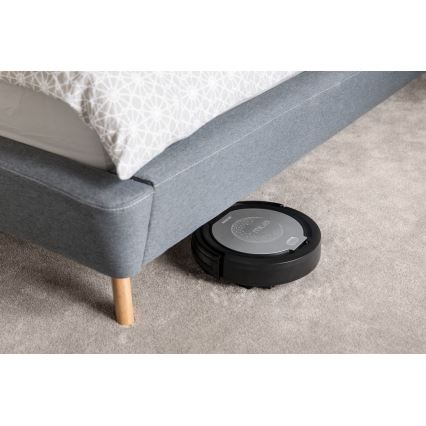 Sencor - Robottipölynimuri mopilla 2in1 15W/14,4V 1500 mAh musta