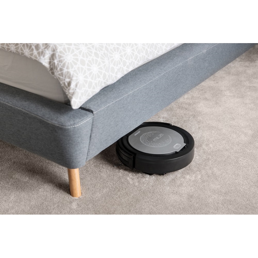 Sencor - Robottipölynimuri mopilla 2in1 15W/14,4V 1500 mAh musta