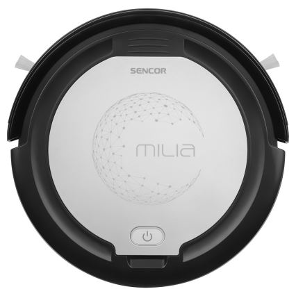 Sencor - Robottipölynimuri mopilla 2in1 15W/14,4V 1500 mAh musta