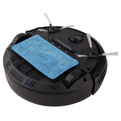 Sencor - Robottipölynimuri mopilla 2in1 15W/14,4V 1500 mAh musta