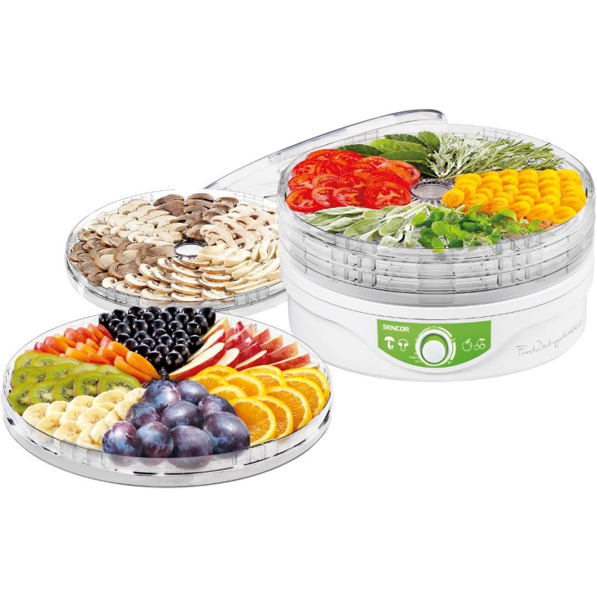 Sencor - Ruoankuivain lämpösäätimellä 250W/230V