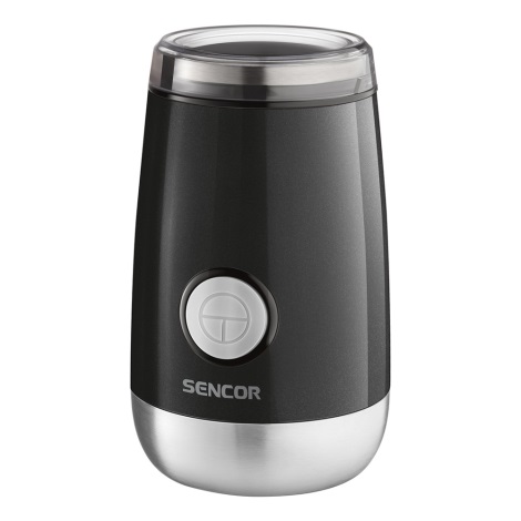 Sencor - Sähköinen kahvipapumylly 60 g 150W/230V musta/kromi