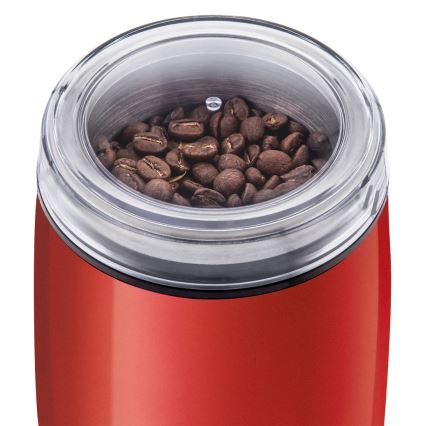 Sencor - Sähköinen kahvipapumylly 60 g 150W/230V punainen/mattakromi
