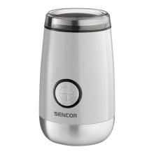 Sencor - Sähköinen kahvipapumylly 60 g 150W/230V valkoinen/kromi