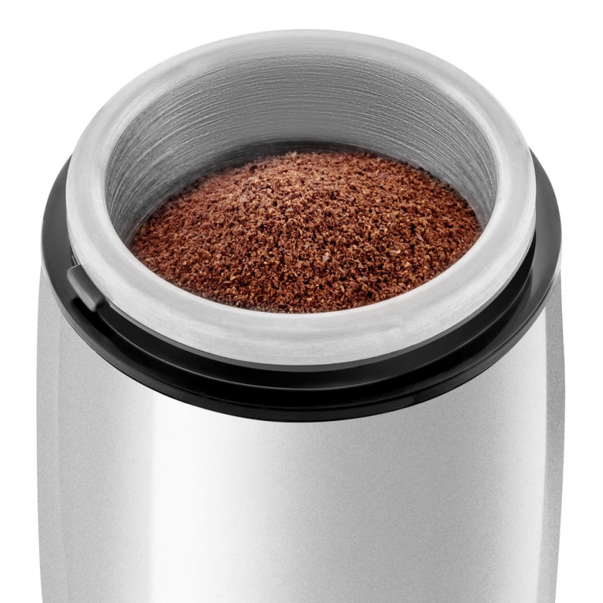 Sencor - Sähköinen kahvipapumylly 60 g 150W/230V valkoinen/mattakromi