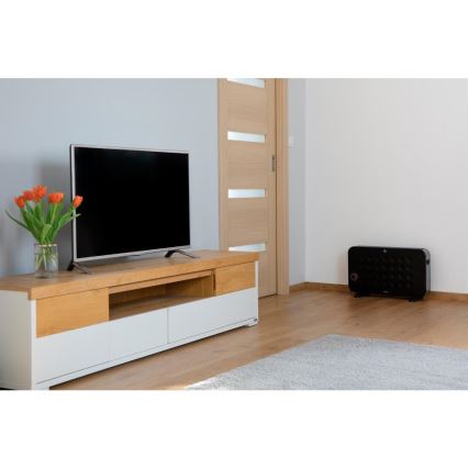 Sencor - Sähköinen konvektorilämmitin 750/1250/2000W/230V termostaatti IP24 musta