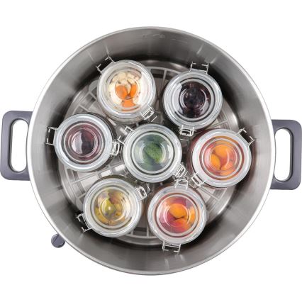 Sencor - Säilöntäkattila 27 l 1800W/230V ruostumaton teräs/harmaa