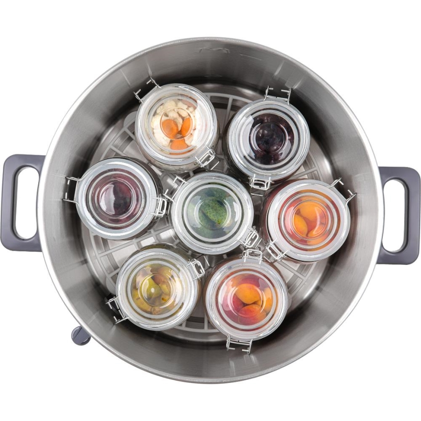 Sencor - Säilöntäkattila 27 l 1800W/230V ruostumaton teräs/harmaa