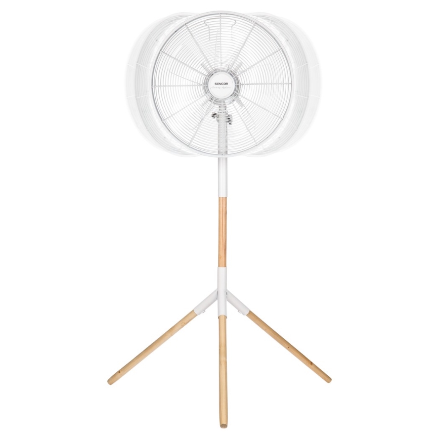 Sencor - Seisova tuuletin 50W/230V valkoinen/pyökki