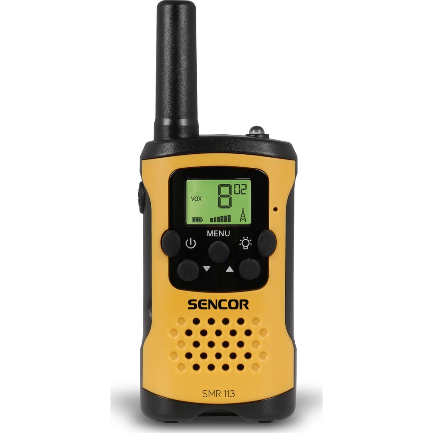 Sencor - SETTI 2x Walkie-talkie 3xAAA range 5 keltainen/musta