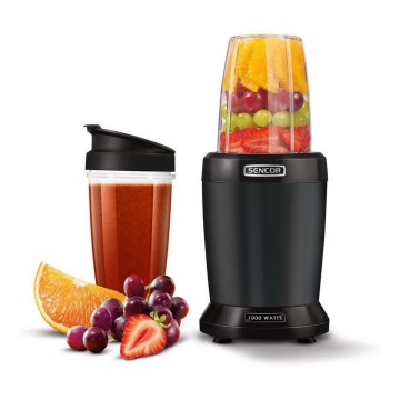 Sencor - Smoothie nutri sekoitin 1000W/230V musta