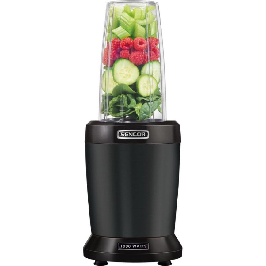 Sencor - Smoothie nutri sekoitin 1000W/230V musta