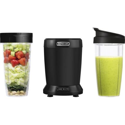 Sencor - Smoothie nutri sekoitin 1000W/230V musta