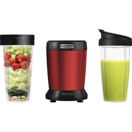 Sencor - Smoothie nutri sekoitin 1000W/230V punainen