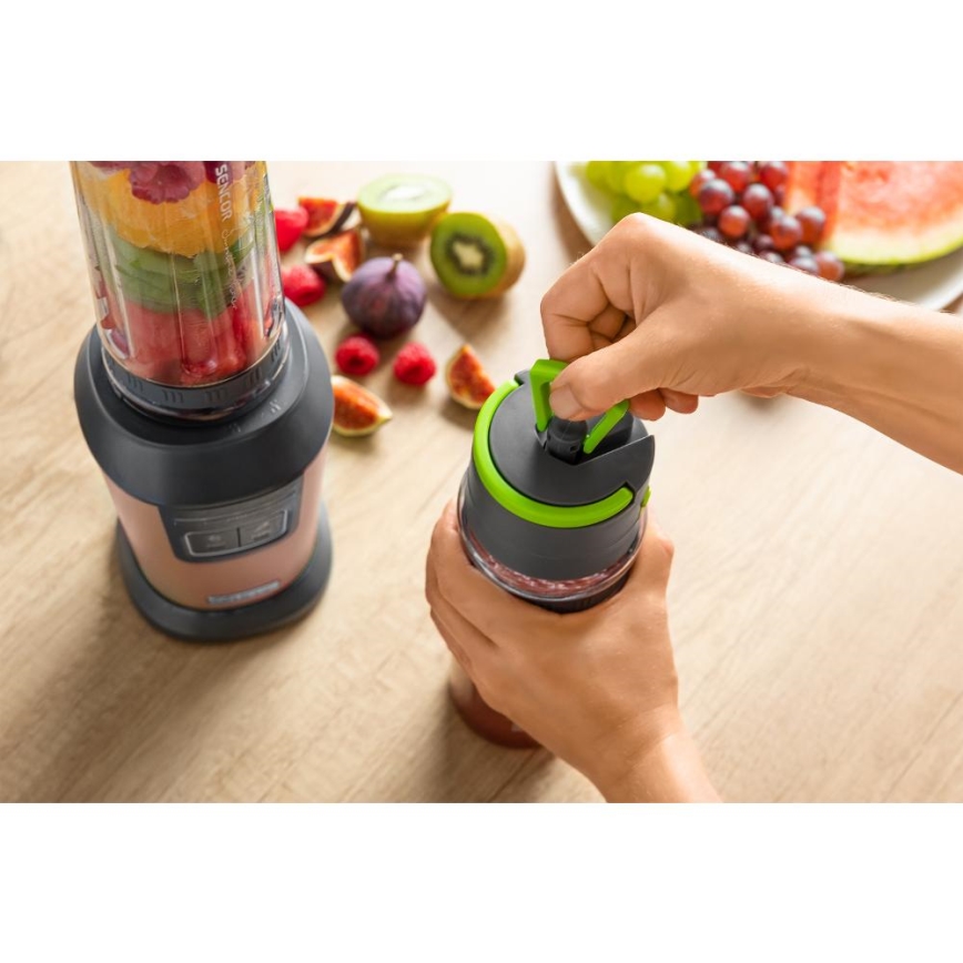 Sencor - Smoothie tehosekoitin tarvikkeineen 800W/230V kuparinvärinen
