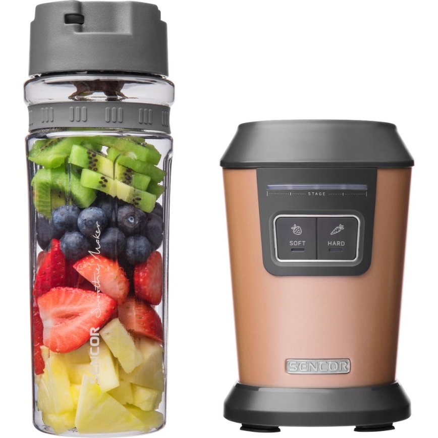 Sencor - Smoothie tehosekoitin tarvikkeineen 800W/230V kuparinvärinen