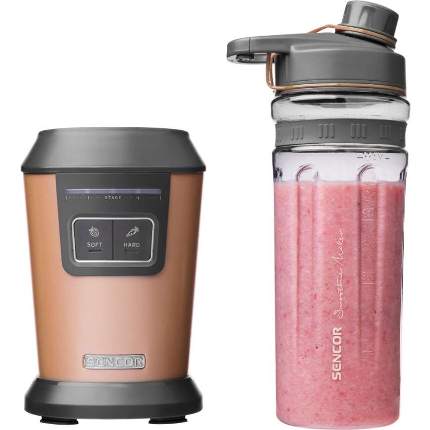 Sencor - Smoothie tehosekoitin tarvikkeineen 800W/230V kuparinvärinen