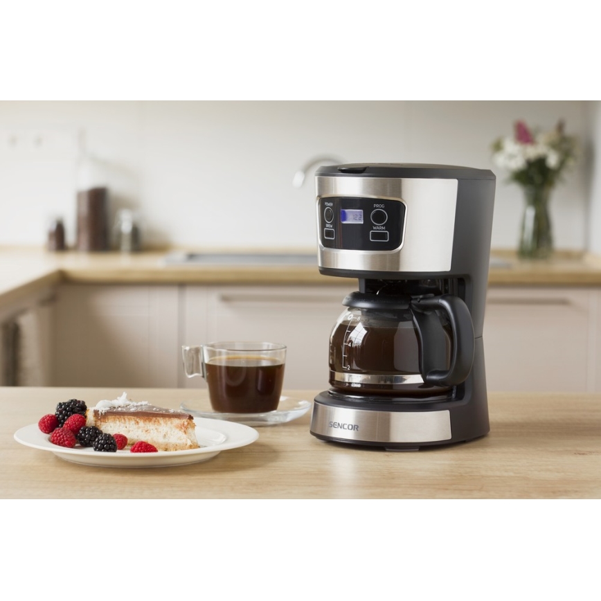 Sencor - Suodatinkahvinkeitin LCD-näytöllä 700W/230V