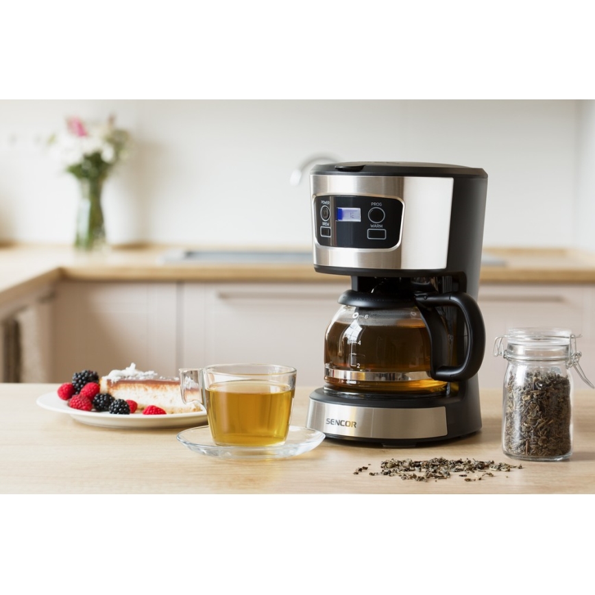 Sencor - Suodatinkahvinkeitin LCD-näytöllä 700W/230V