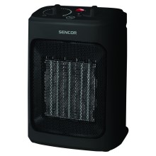 Sencor - Tuuletin keraamisella lämmityselementillä 900/1300/2000W/230V musta