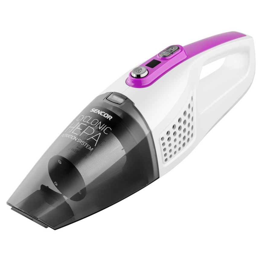 Sencor - Varsi-imuri sähköisellä pyörivällä harjalla 2in1 110W/14,8V 2200 mAh valkoinen