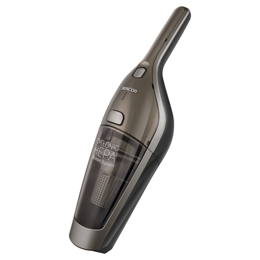 Sencor - Varsi-imuri sähköisellä pyörivällä harjalla 2in1 110W/21,6V 2000 mAh harmaa