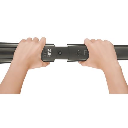 Sencor - Varsi-imuri sähköisellä pyörivällä harjalla 2in1 110W/21,6V 2000 mAh harmaa