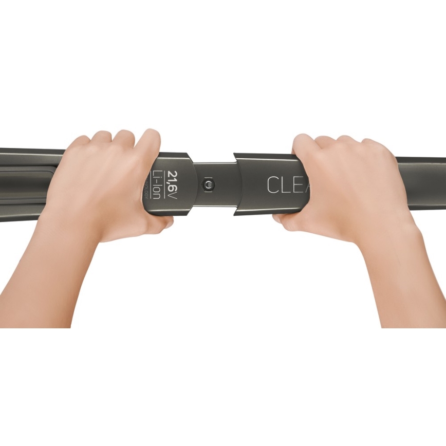 Sencor - Varsi-imuri sähköisellä pyörivällä harjalla 2in1 110W/21,6V 2000 mAh harmaa