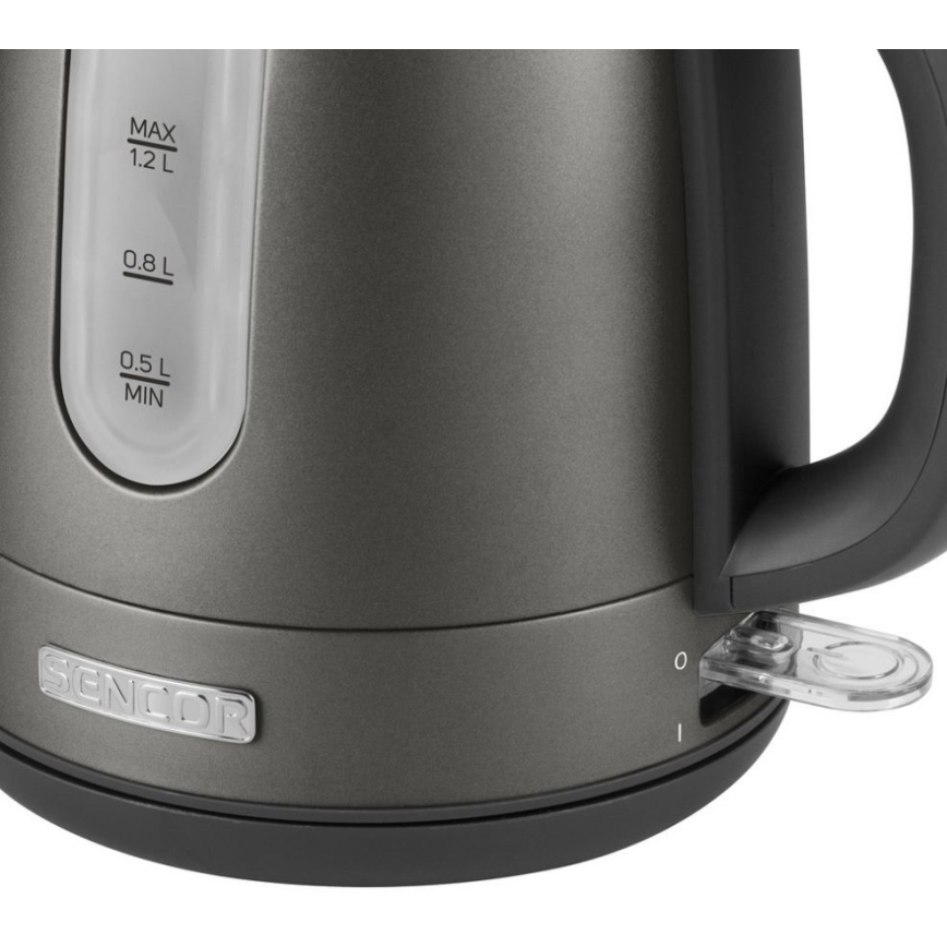 Sencor - Vedenkeitin 1,2 l 2150W/230V antrasiitti