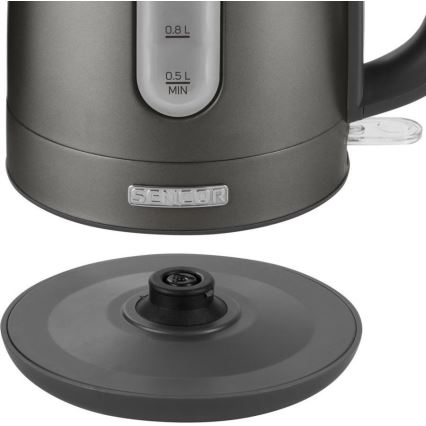 Sencor - Vedenkeitin 1,2 l 2150W/230V antrasiitti