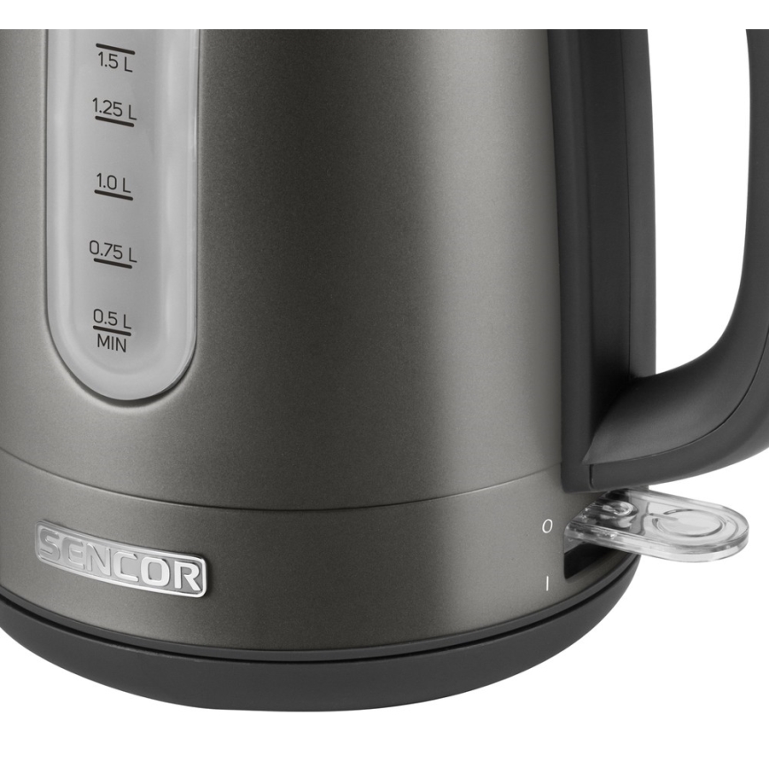 Sencor - Vedenkeitin 1,7 l 2150W/230V antrasiitti