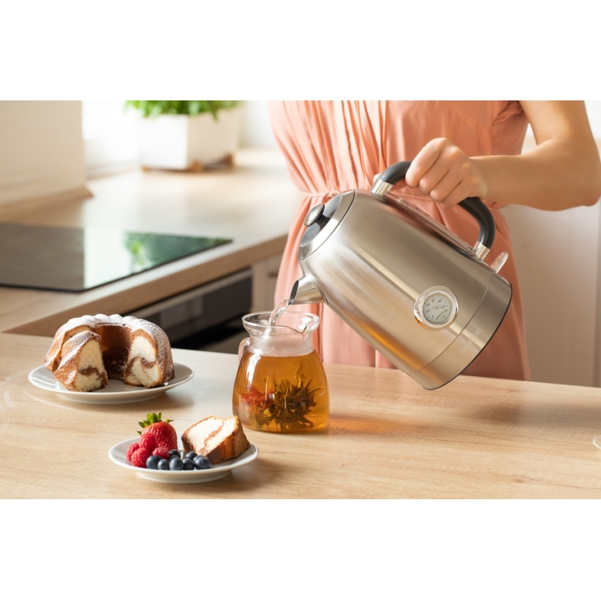 Sencor - Vedenkeitin 1,7 l 2200W/230V ruostumaton teräs