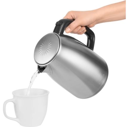 Sencor - Vedenkeitin lämpösäätimellä 1,7 l 2200W/230V ruostumaton teräs