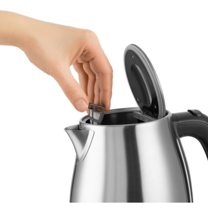 Sencor - Vedenkeitin lämpösäätimellä 1,7 l 2200W/230V ruostumaton teräs