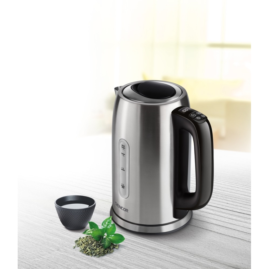 Sencor - Vedenkeitin lämpösäätimellä 1,7 l 2400W/230V