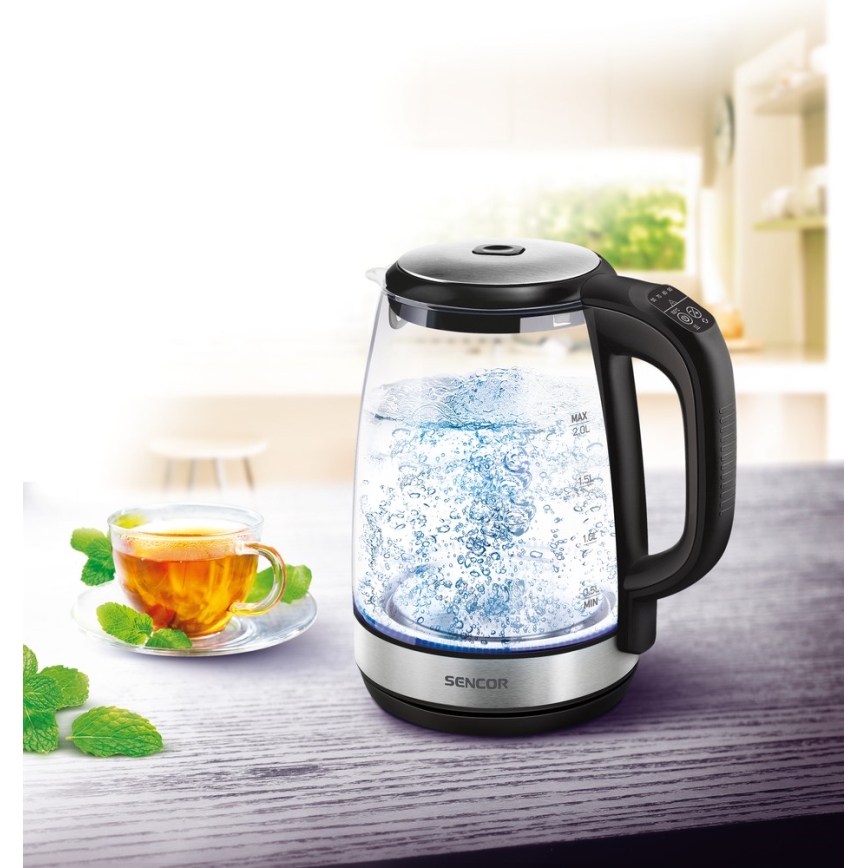 Sencor - Vedenkeitin lämpösäätimellä 2 l 2200W/230V
