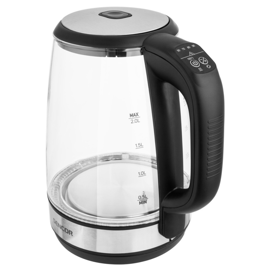 Sencor - Vedenkeitin lämpösäätimellä 2 l 2200W/230V