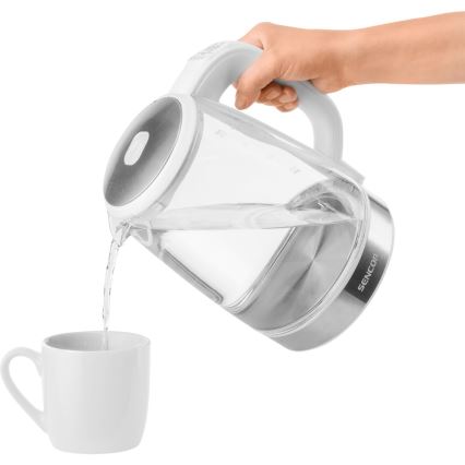 Sencor - Vedenkeitin lämpösäätimellä 2 l 2200W/230V valkoinen
