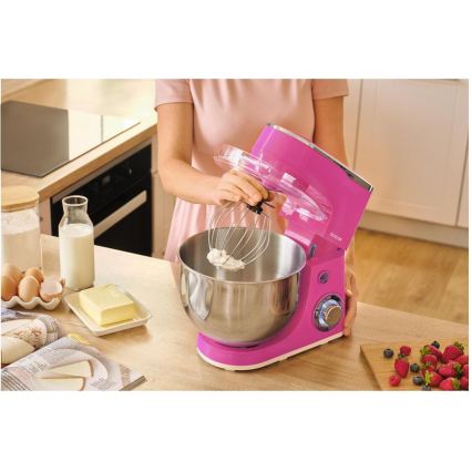 Sencor - Yleiskone ruostumattomalla kulholla 1300W/230V, vaaleanpunainen